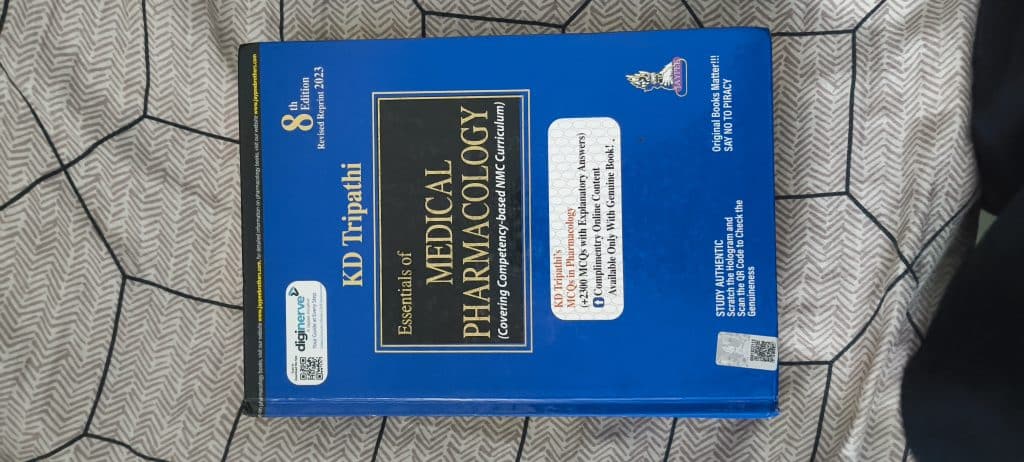 Essentials of pharmacology by KD Tripathi