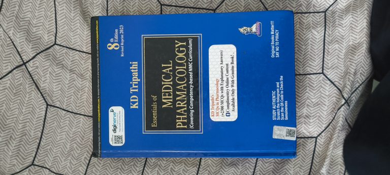 Essentials of pharmacology by KD Tripathi