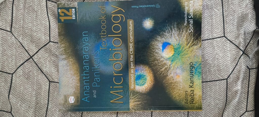 Ananthnarayan and paniker’s book of microbiology