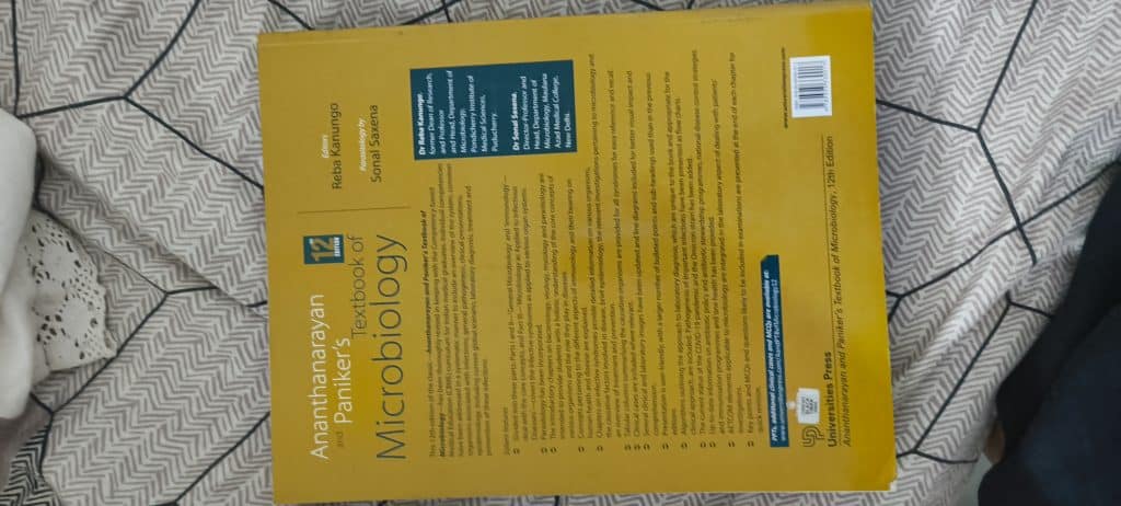 Ananthnarayan and paniker’s book of microbiology photo 2
