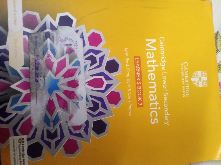 Cambridge Lower Secondary Maths Learner’s Book 7