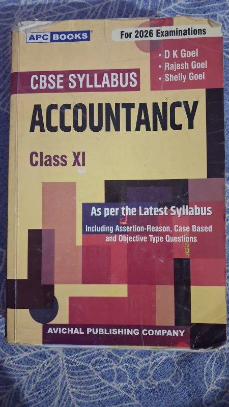 Class 11th D.K GOEL ACCOUNTANCY BOOK