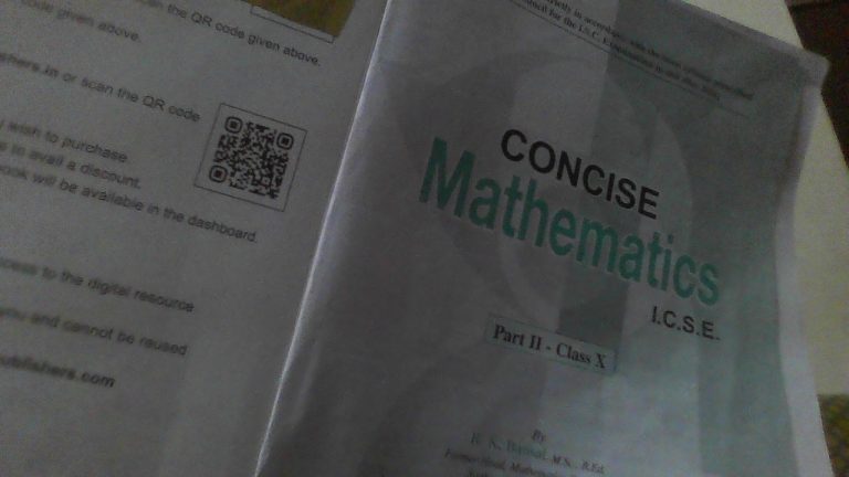 concise mathematics icse class 10