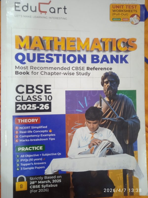 Educart class 10 Math quistion bank by Mansi sharm