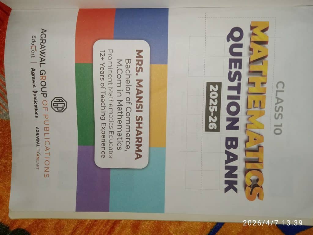 Educart class 10 Math quistion bank by Mansi sharm photo 2