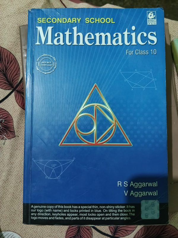 Secondary School Mathematics For Class 10th