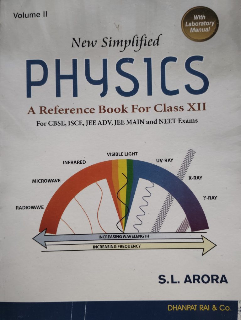 S.L. Arora Physics Class 12