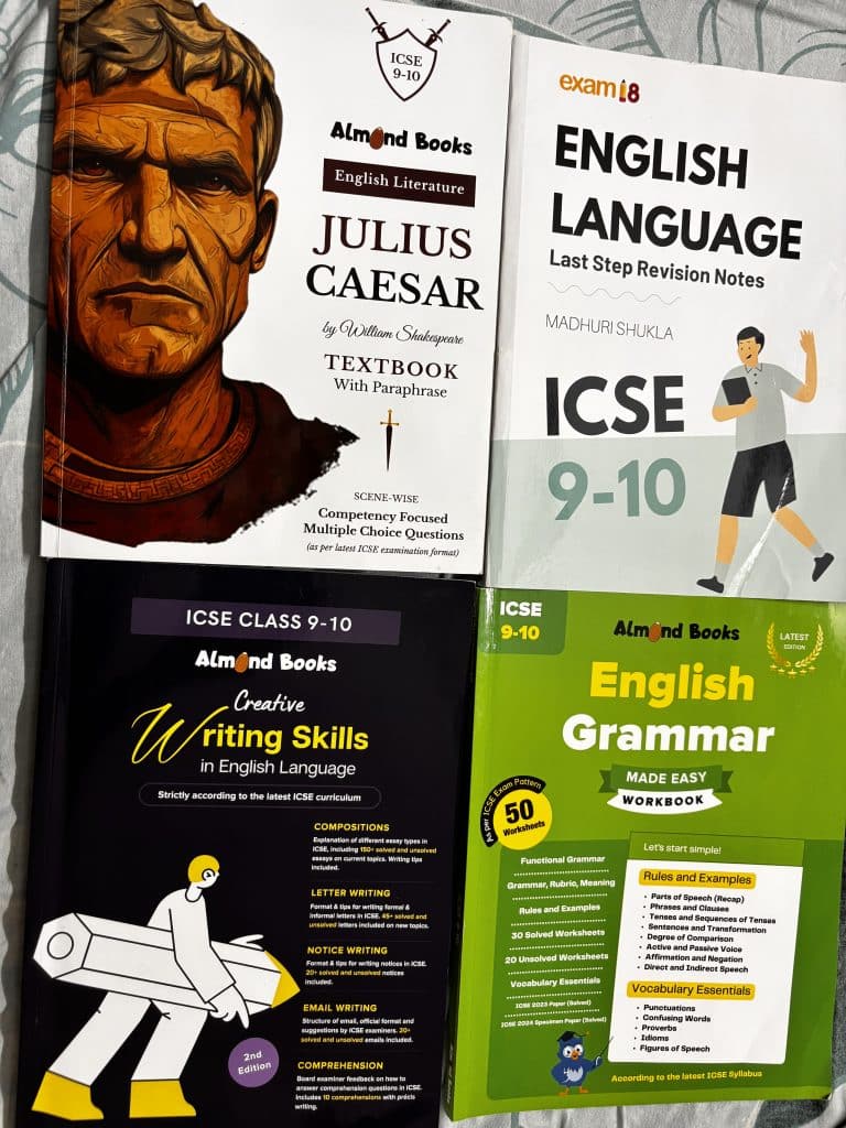 Class X ICSE English 1 And English 2 Books