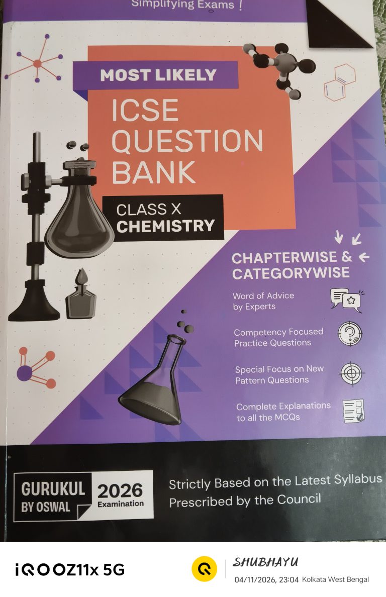 Most likely ICSE QUESTION BANK CLASS X chemistry