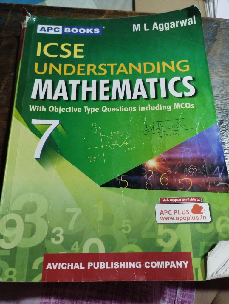 ICSE Maths M L Agarwal Class VII