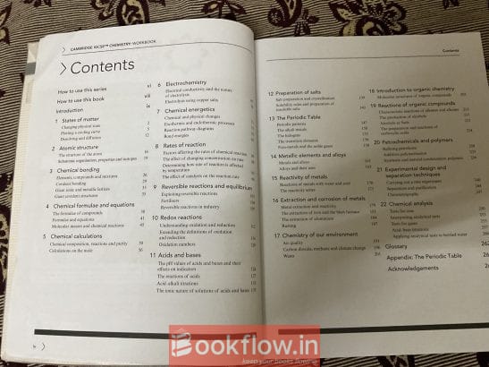 Chemistry Cambridge IGCSE 5th edition workbook
