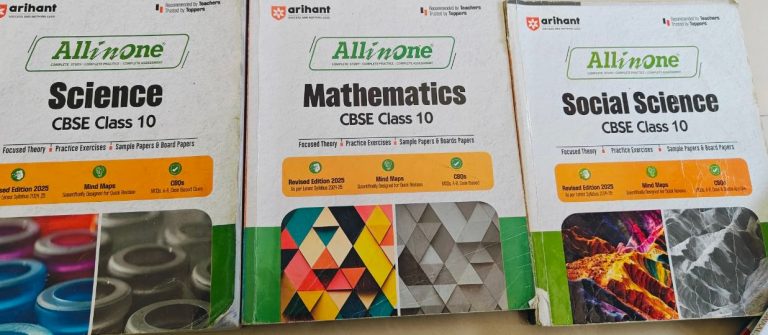 ALL IN ONE reference books for MATH, SCIENCE, SST