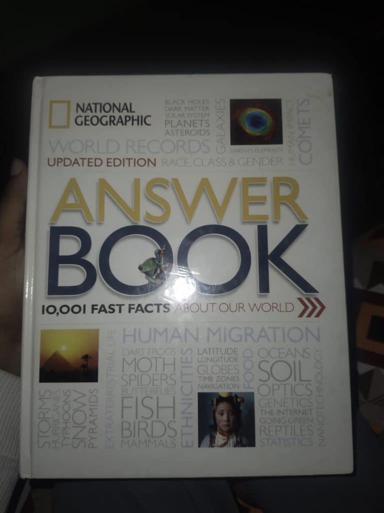 NATIONAL GEOGRAPHIC Answer book
