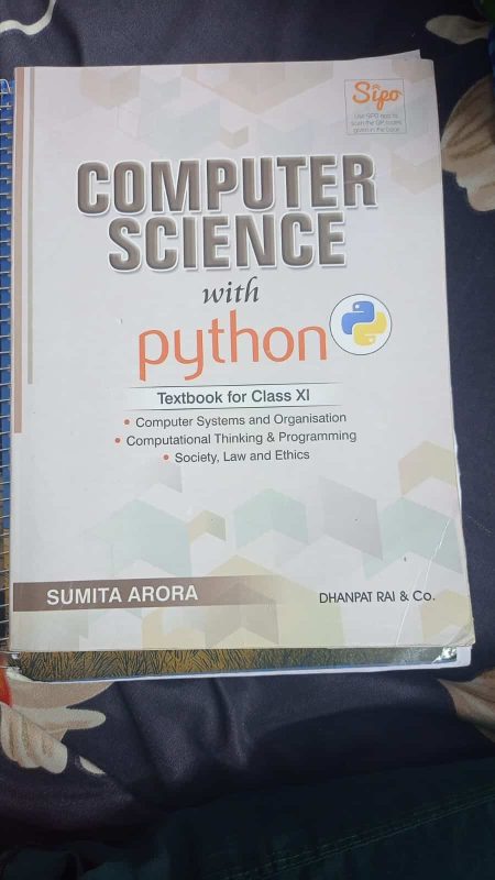 Class 11 CS with Python Sumita Arora