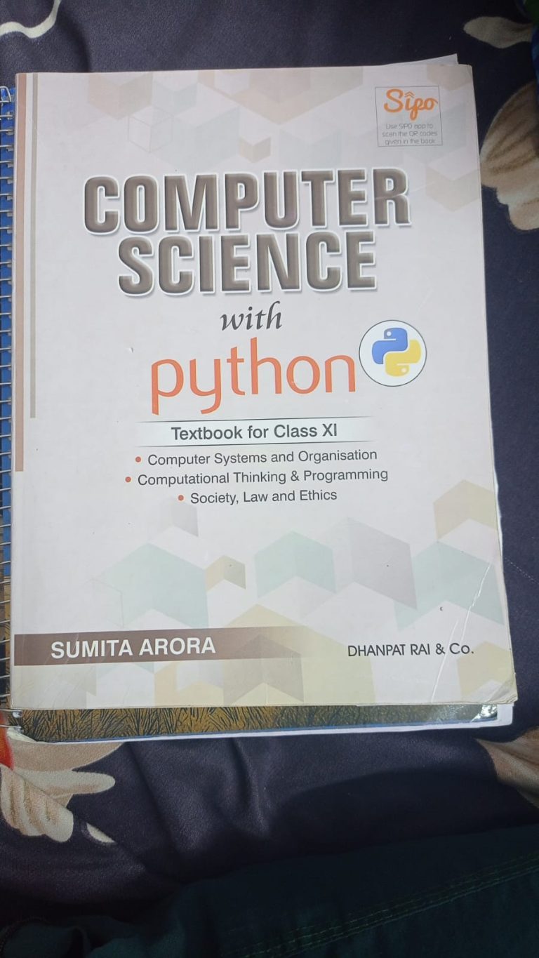 Class 11 CS with Python Sumita Arora