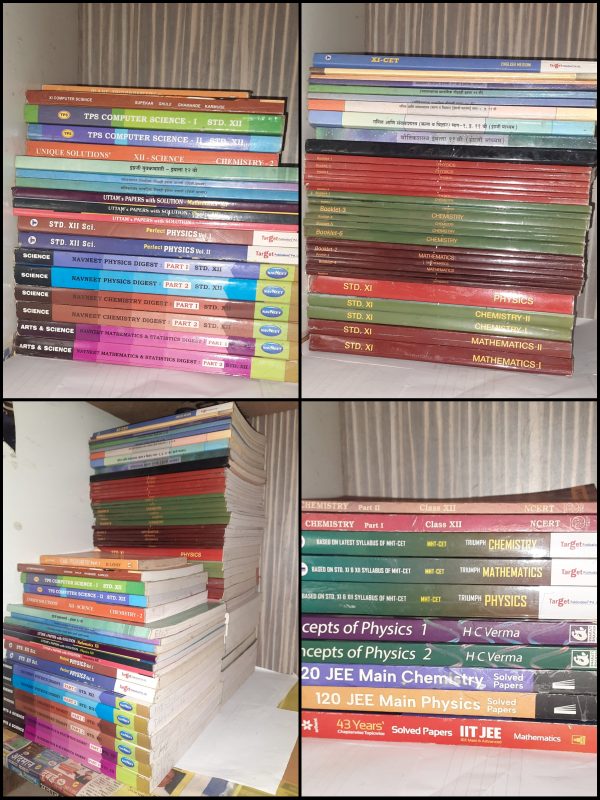 JEE + 11th 12th Books Set (HC Verma + Navneet)