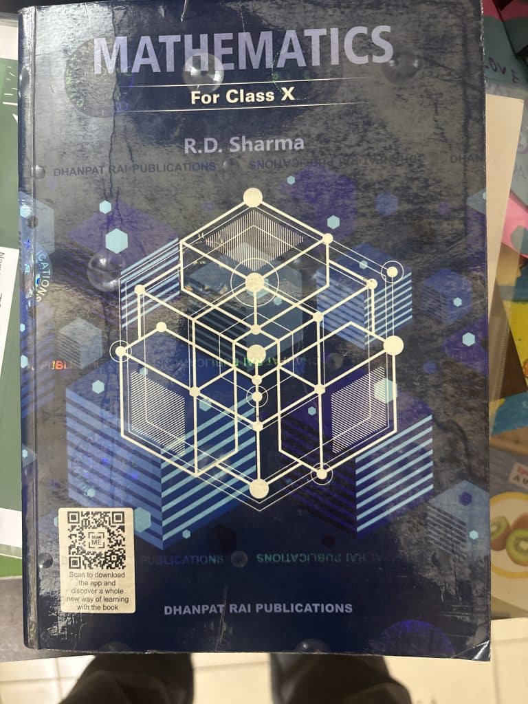 RD Sharma class X Mathematics book with MCQs book