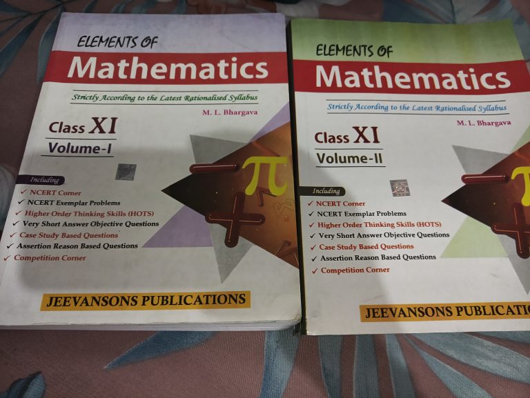 Elements of mathematics class 11