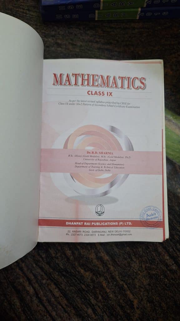 RD Sharma Class 9 Maths photo 2