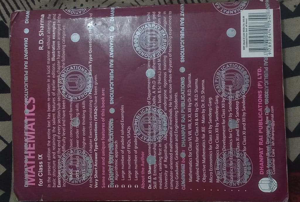 Rd Sharma class 9