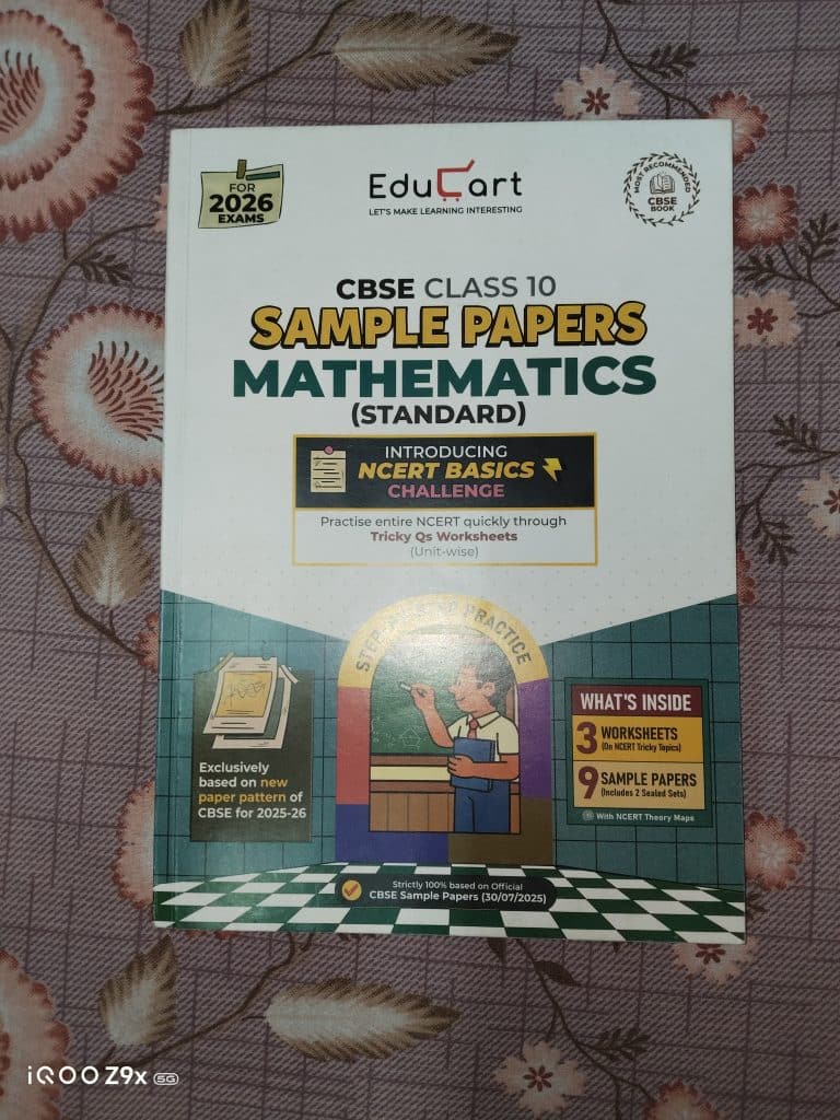 Educart class 10 sample paper Maths
