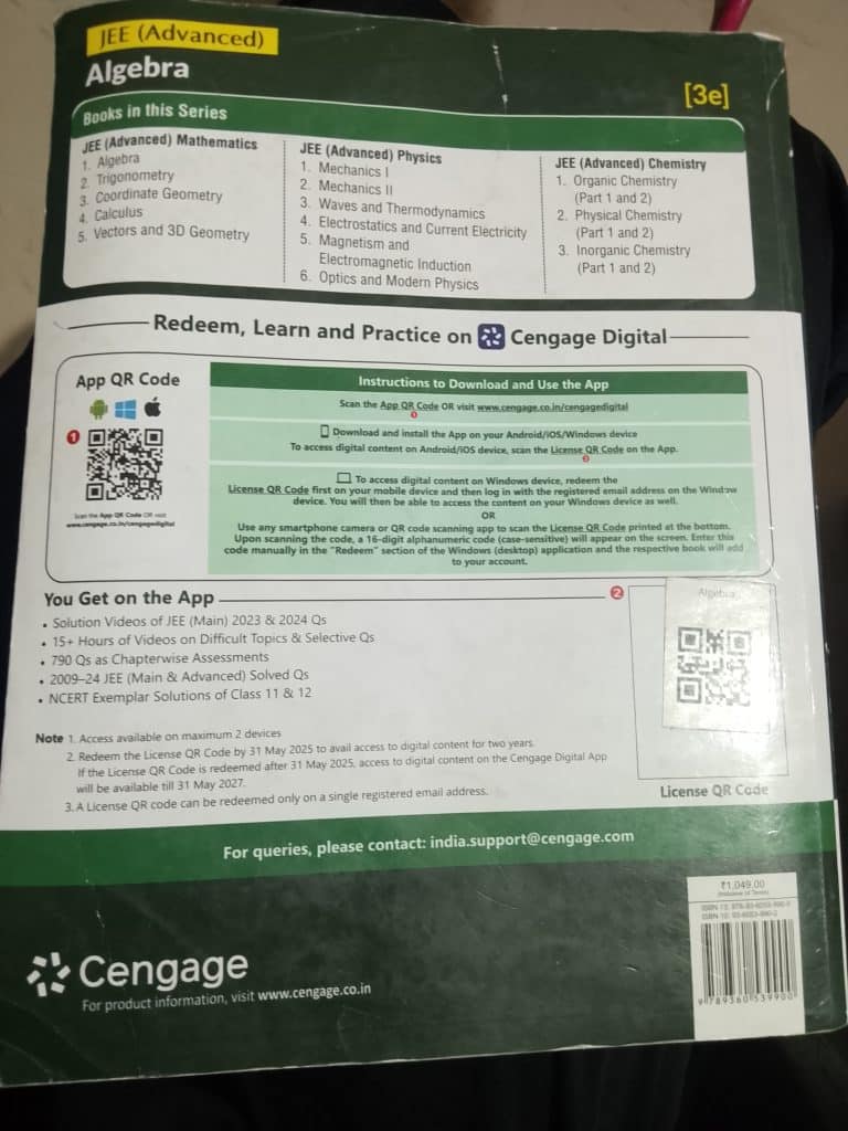 Mathematics CENGAGE (ALGEBRA