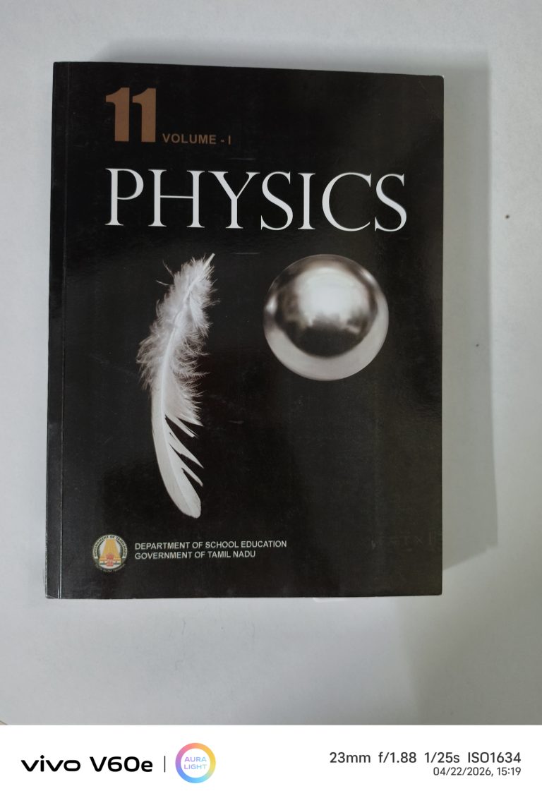 Samacheer Kalvi class 11 textbook- physics vol 1