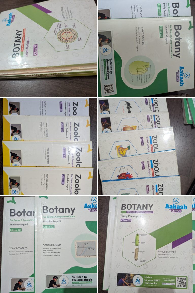 Aakash classes textbooks