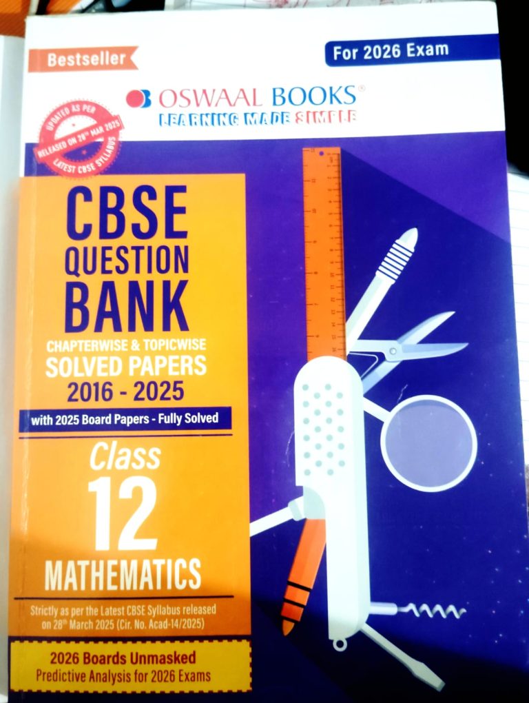 CBSE Question Bank SOLVED PAPERS Class 12