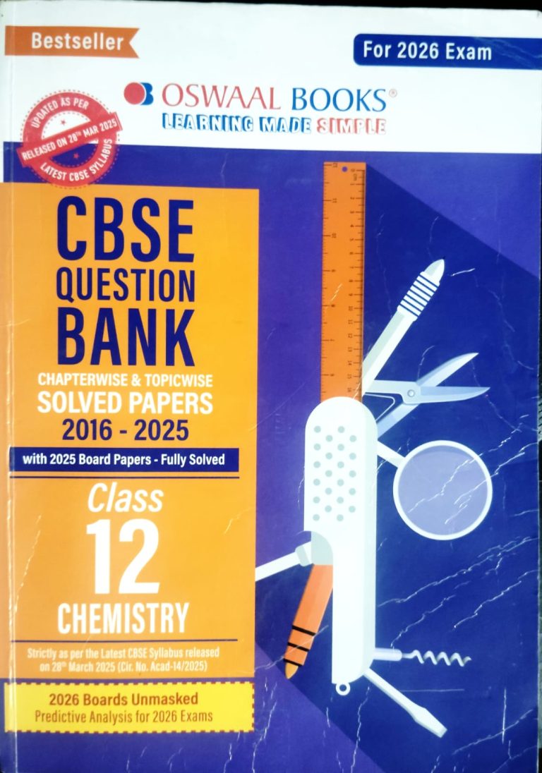 CBSE Question Bank SOLVED PAPERS Class 12