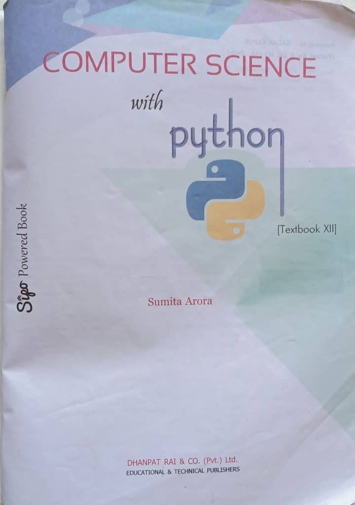 Sumita arora computer science book for class 12th photo 2