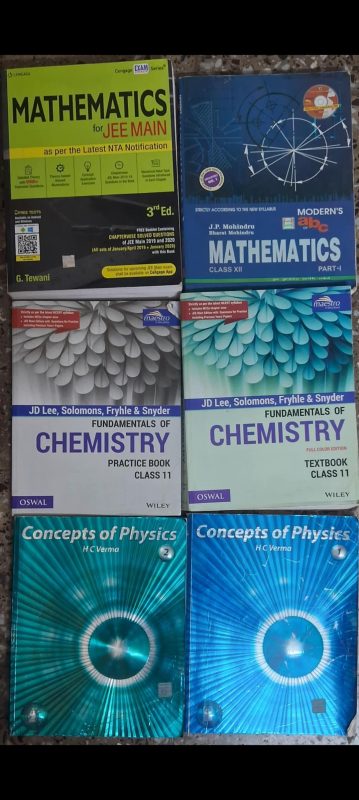 Complete JEE full set (physics+chemistry+maths)