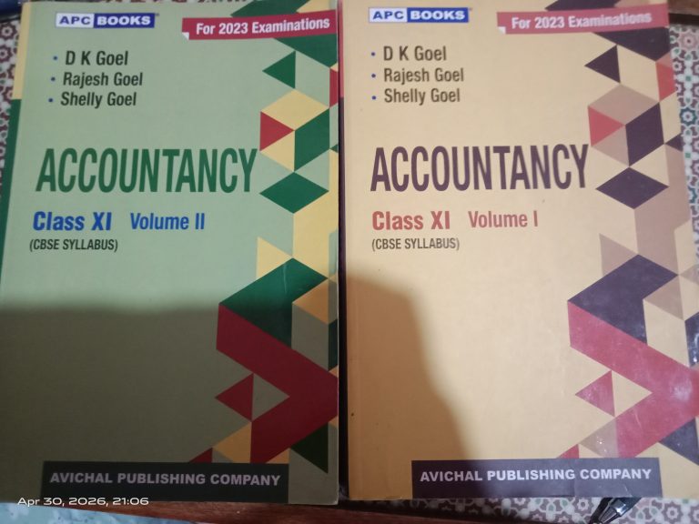 DK Goel Accountancy book