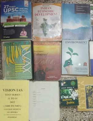 UPSE books + Vission + mrunal economy + vajiram
