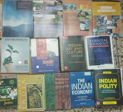 UPSE books + Vission + mrunal economy + vajiram