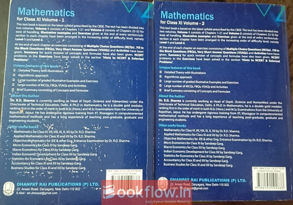 Mathematics RD Sharma book 1st puc