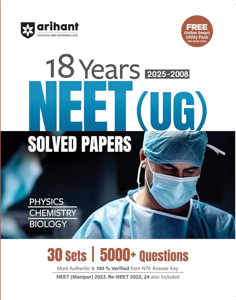 Arihant 18 Years NEET Ug Solved Papers