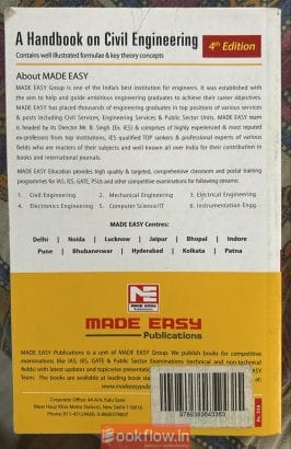 A Handbook on Civil Engineering – 4th Edition