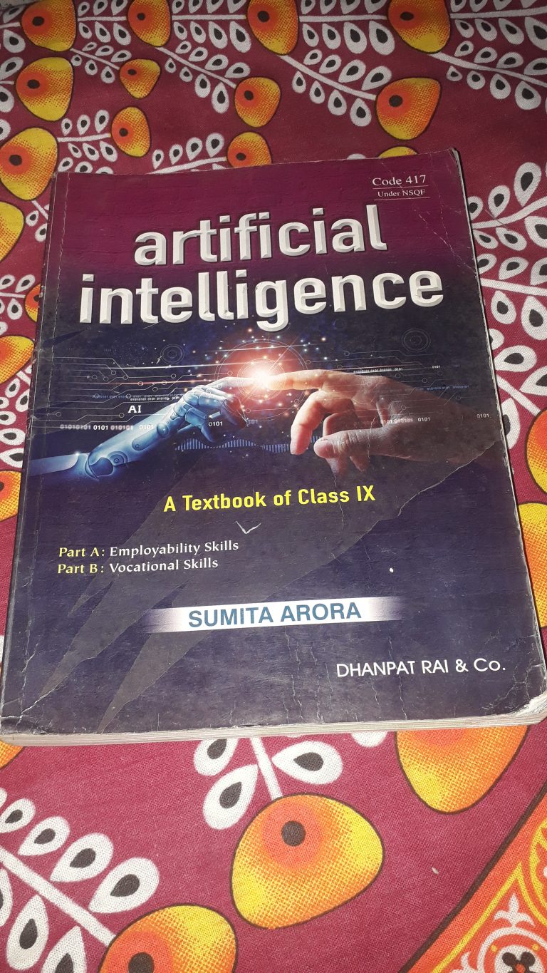Class 9 Artificial Intelligence Book (CBSE)