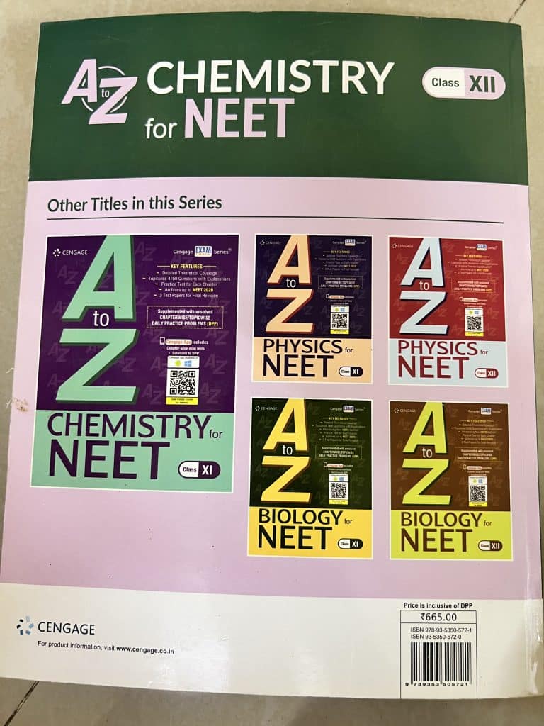 A to Z chemistry NEET book photo 2