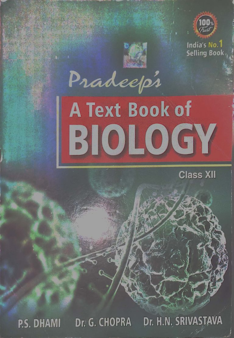 Pradeep Biology 12th, P.S.Dhami