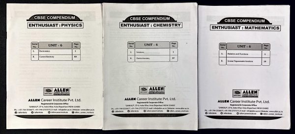 ALLEN PCM Board + JEE Intensive Revision Pack