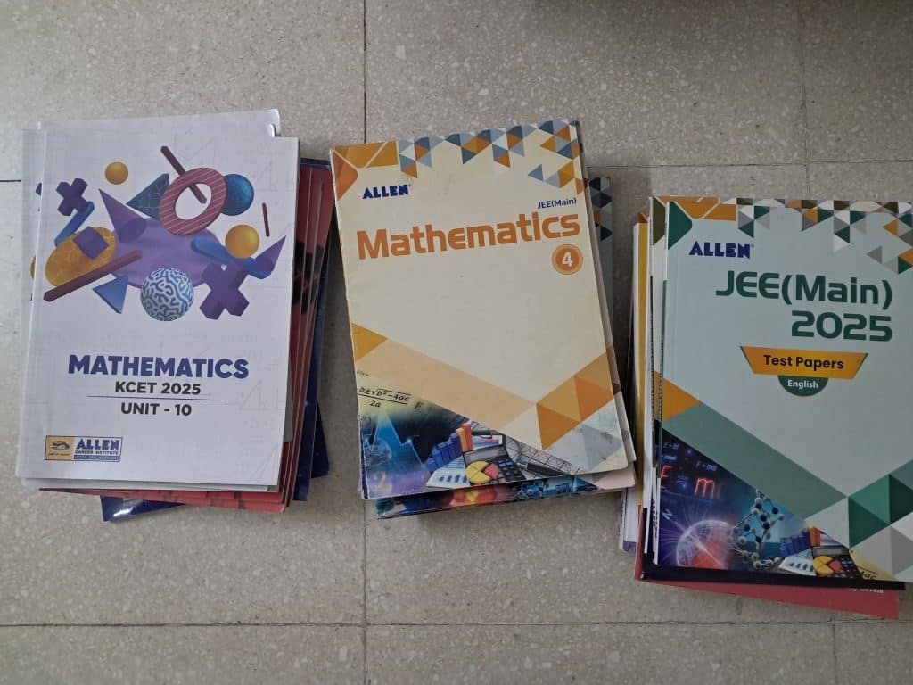 Allen jee mains + kcet module complete pcmclass 12