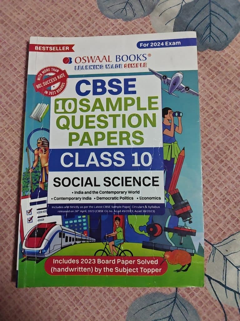 CBSE class 10 sample question paper social science