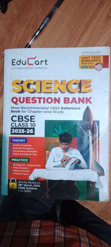 Edukart Science Question Bank Class 10 (2025-26)