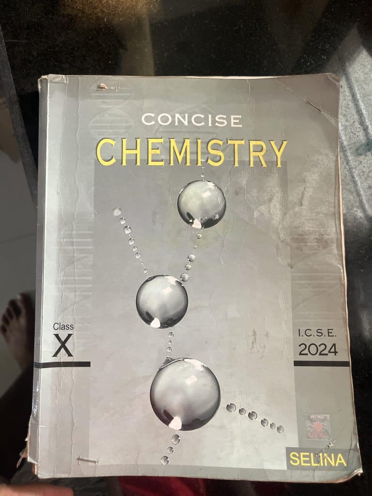 CHEMISTRY SELINA CLASS 10th ICSE