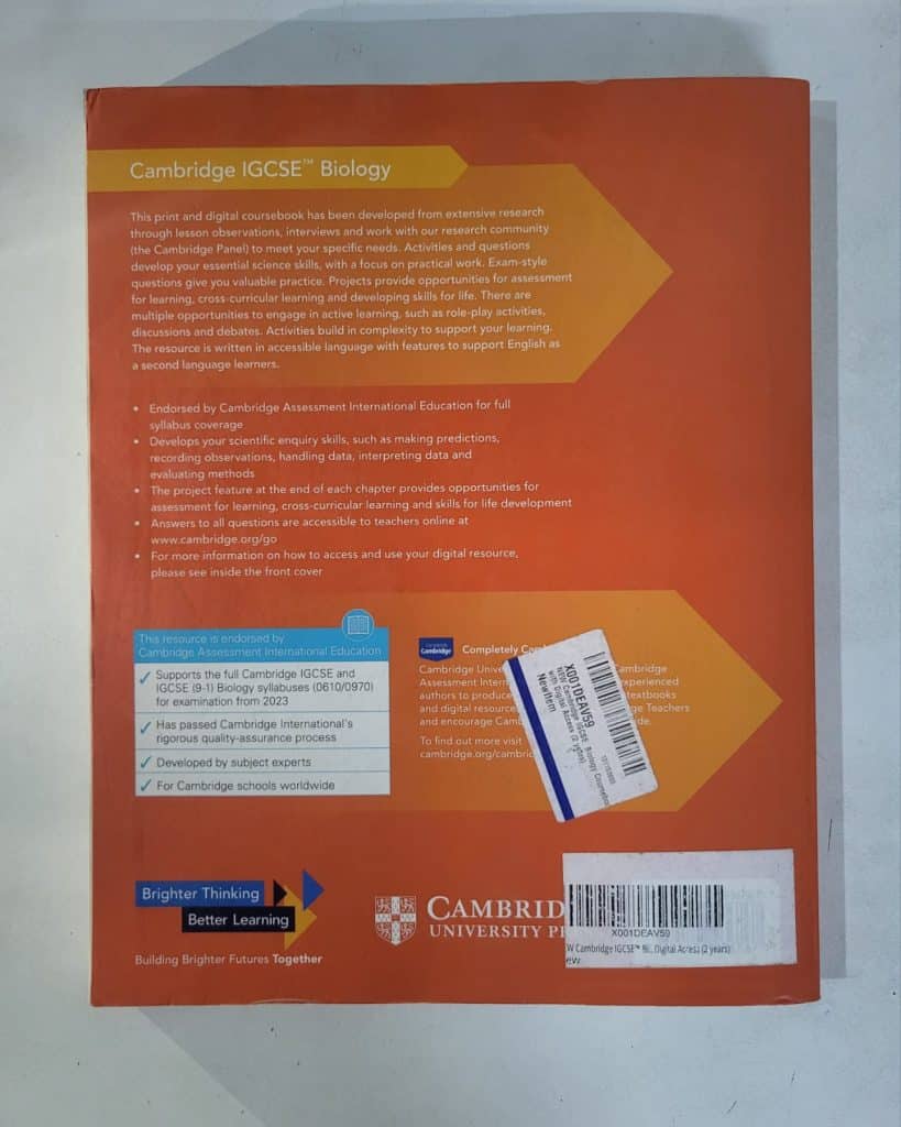 Cambridge IGCSE Biology Coursebook for Grade 10 photo 3