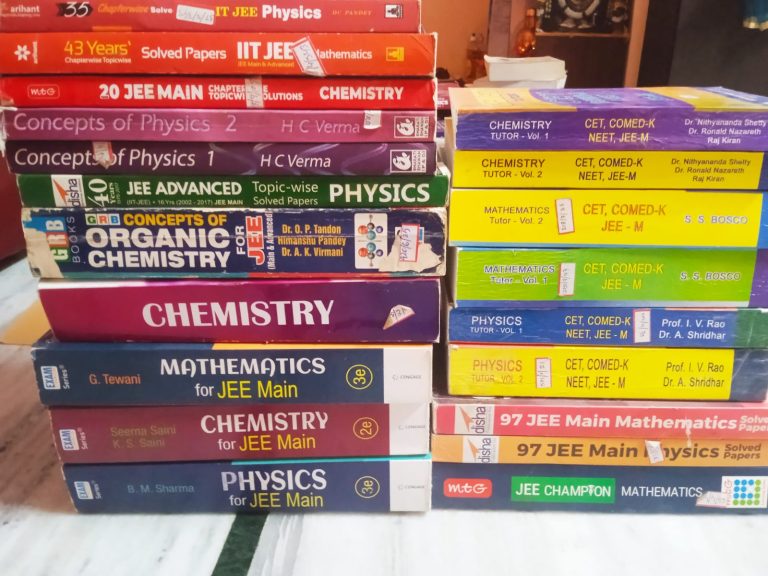 IIT JEE books, NEET, KCET book