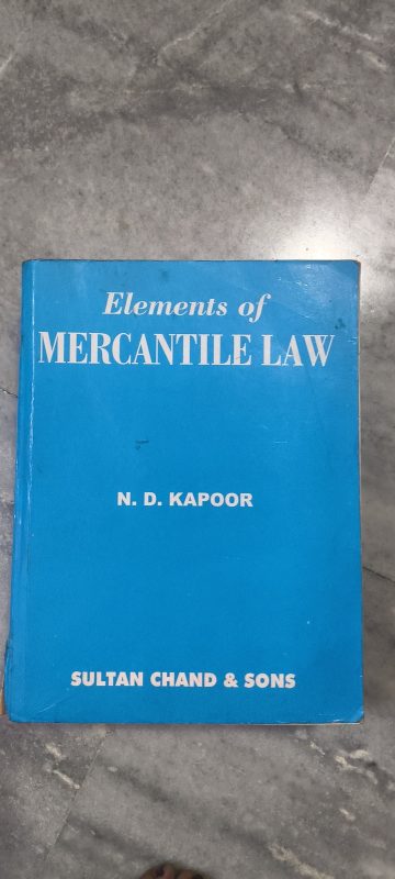 Elements of mercantile law