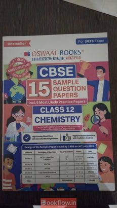 Oswaal Class 12th chemistry sample paper